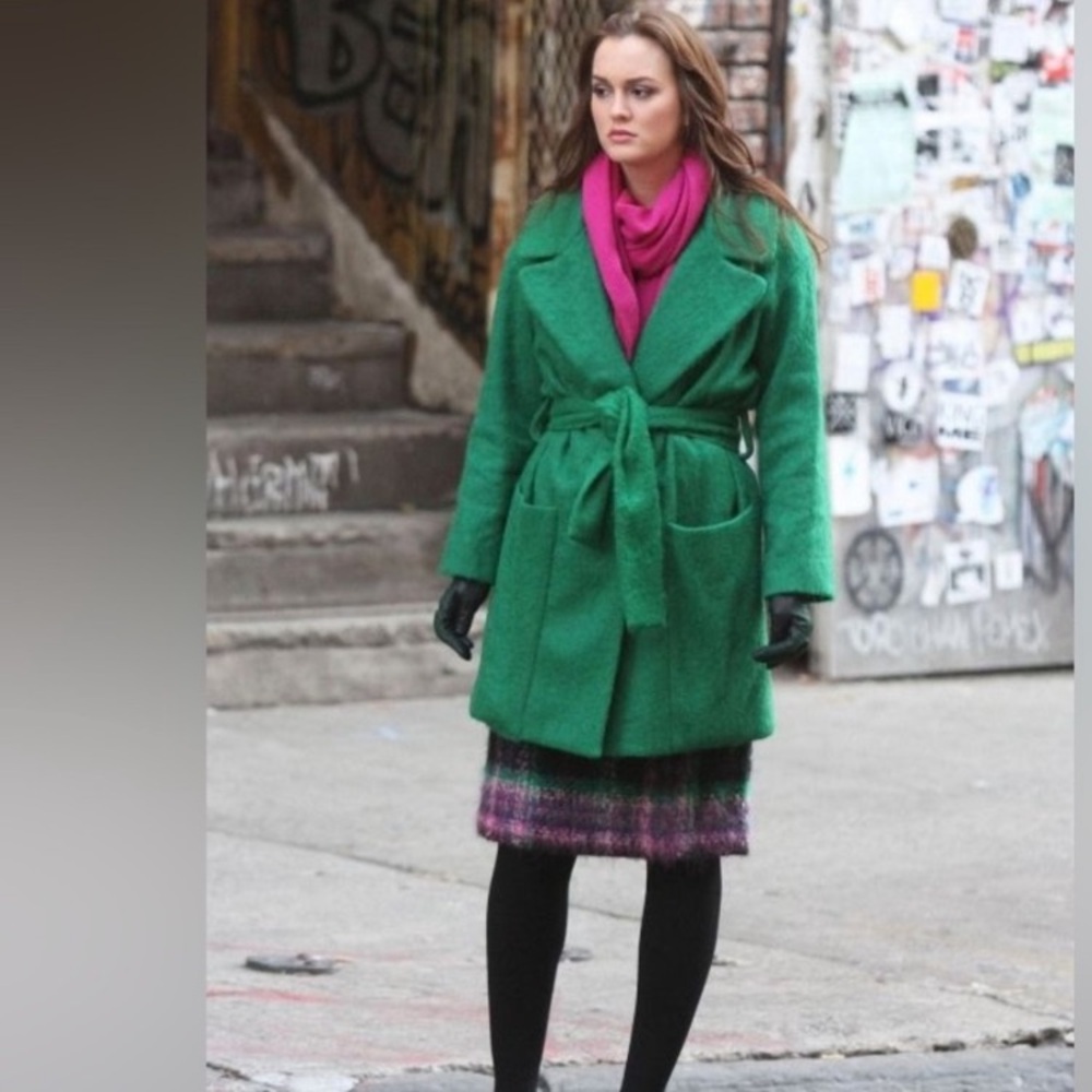Diane Von Furstanburg mohair coat ☘️